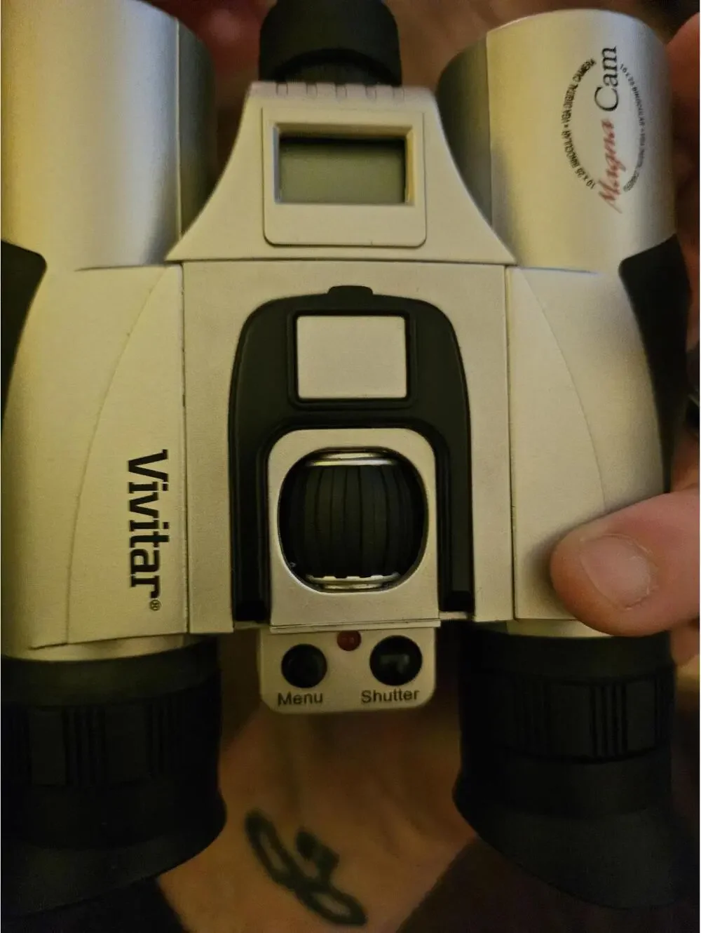 Digital Camera/ Binocular - Vivitar Magna Cam 10x25 VGA camera untested as shown
